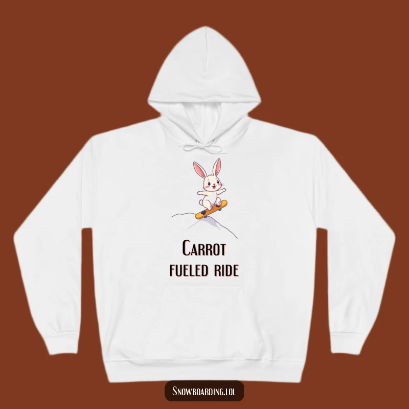 Funny Bunny Downhill Hoodie: Cozy Up with Adorable Chaos