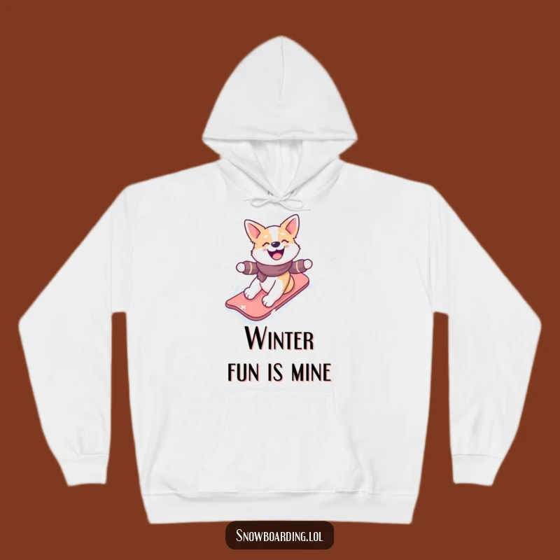 Cozy Funny Snowboarding Dog Hoodie: Warmth and Winter Thrills