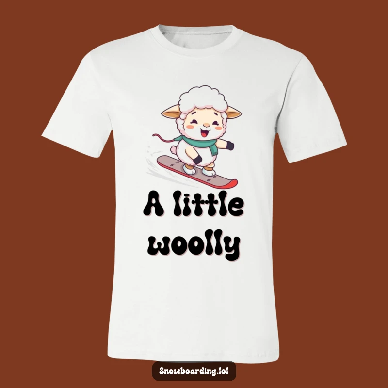 Funny Sheep Snowboard T-Shirt: Giggles Guaranteed with this Hilarious Tee