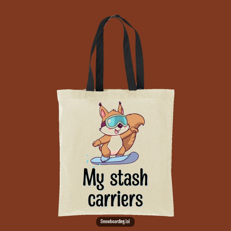 Funny Squirrel Snowboard Tote Bag: Carry Your Tricks in Style